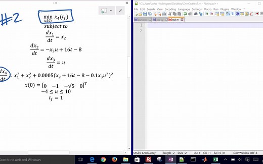 【搬】IPOPT求解动力学优化问题 Dynamic Optimization with IPOPT Solver