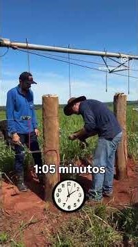 Installing a center pivot gate. #centerpivotfence #centerpivot #integration