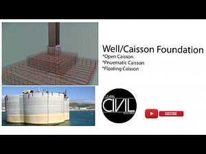 Well/caisson foundation with detail-[HINDI]