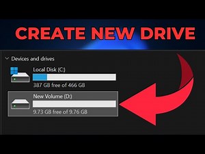 How to Create Partition in Windows 10 & Windows 11 | Create New Drive (2024)