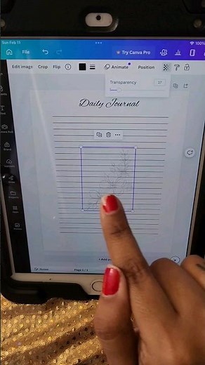 Make a digital journal page on Canva Easy and Free for personal or to sell #canva #digital journal