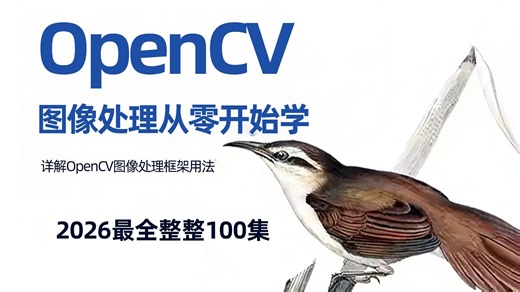 强推！这绝对是B站最好的OpenCV图像处理快速入门天花板教程！通俗易懂，一套解决OpenCV框架所有问题！深度学习/人工智能/神经网络