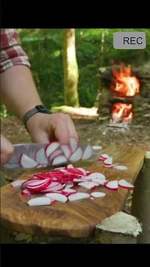 Primitive tomahawk steak in a handmade stone oven | outdoor cooking perfection #outdoorcooking