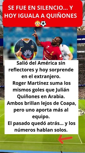 Se fue en silencio… y hoy iguala a Quiñones 😳⚽️