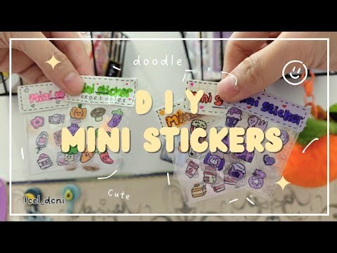 Create your own mini stickers with doodles crafts | crafts at home