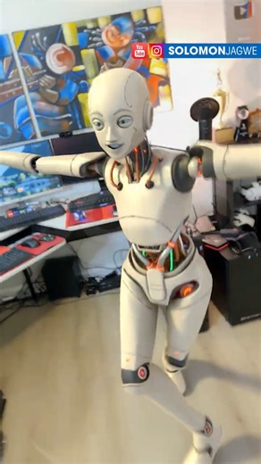 Robot Beat it Dance ~ MetaHuman Animator on Custom Robot Character MOCAP TEST | Simulon & Blender