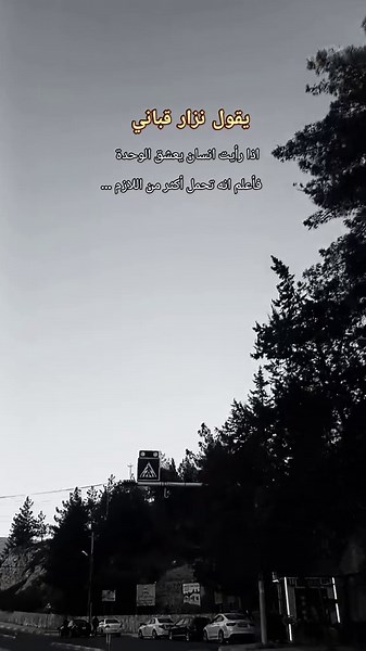 ‏اذا رأيت انسان يعشق الوحدة فأعلم انه تحمل أكثر من اللازم