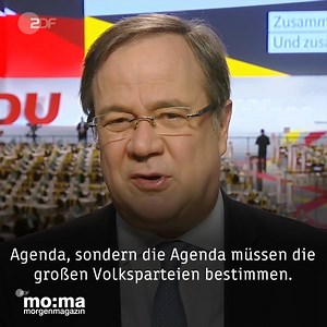 Der stellvertretende CDU-Vorsitzende Armin Laschet sieht in der Wahl des neuen Parteichefs keine Richtungsentscheidung. Um Wähler wiederzugewinnen sei vor allem eins wichtig: Probleme zu lösen. | ZDF heute
