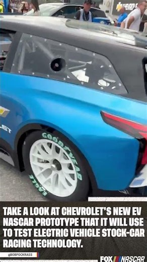 Check out Chevrolet's new EV NASCAR prototype 👀 #NASCAR #chevrolet #racing #evs