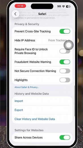 How to Clear Safari History on iPhone #shorts
