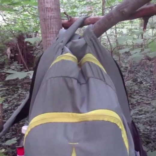 How to hang your backpack on a Tree