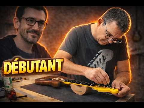 Débutant : il fabrique sa première guitare électrique (tuto pas à pas et petit budget)