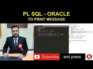 PLSQL BLOCK - PRACTICAL DEMO TO PRINT MESSAGE ON CONSOLE (Static Input, Dynamic Input, Verify off)