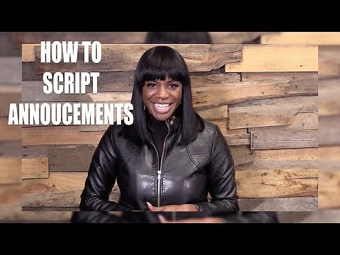 How to script church announcements