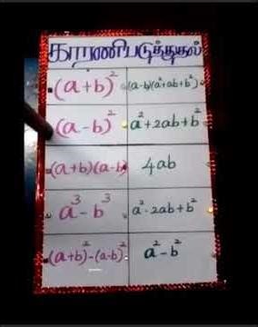 B.Ed Computer Science project Work | காரணி படுத்துதல் | Match The Mathes With The Formula