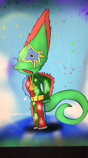 Drawing all Season 5 Masked Singer Characters: Chameleon