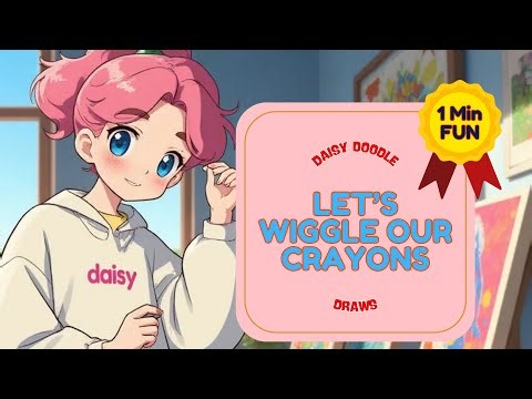 Let’s Wiggle Our Crayons! 🎨 Fun Drawing & Scribbling Adventure #kids #children #story #drawing