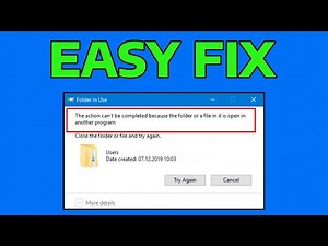 How To Fix File in Use (The Action Cannot Be Completed Because The File Is Open in uTorrent)