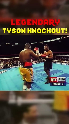Mike Tyson Brutal KO vs Mathis Jr! 🥊 #Shorts