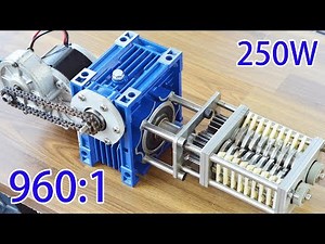 mini shredder easy connected to standard worm gear reducer NMRV050