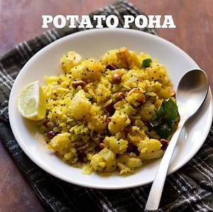 2.3M views · 9.4K reactions | Tasty Potato Poha Recipe ->...