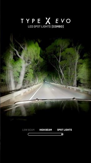 STEDI™ Type X™ Evo LED Driving Lights Night Driving Footage [Combo] #stedi #leddrivinglights #led