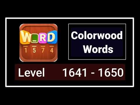 Colorwood Words All Levels 1641 - 1650 Answers Walkthrough