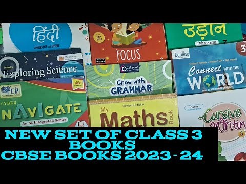 New set of CLASS 3 Books 📚||CBSE CLASS 3 Books 2023-24|| Syllabus and contents of books.