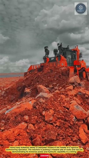 MASSIVE & POWERFUL: Heavy-Duty Mining Bulldozer for Rapid Earthmoving and Rock Shifting