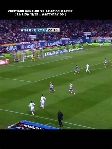 Cristiano ronaldo hattrick VS atletico madrid (2012) #football #cristianoronaldo