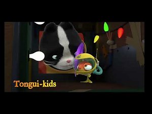 animated cat tickled