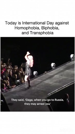 In 2012, Lady Gaga was threatened to be arrested if she talked about gay rights at her show in Russia. She then did this… 🥹🥺 #g#gayv#virale#exploref#foryoufyp