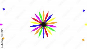 Abstract loop footage. Optical illusions. Motion footage. Psychedelic. VJ loops. Red, blue, yellow, white. Transformations. Rotation. Dynamic background. VJ mix. 4K