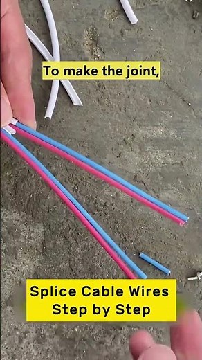 How to Make Staggered Splices of Electrical Wires | Staggered Splicing #howto #connection #wiring