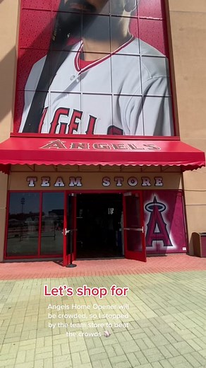 Headed to the Angels Team Store prior to the Home Opener to score some new merch. Sigh. The life of a hopeless Angels fan ❣️⚾️ #mlbmerch #angelsbaseball #anaheimangels #miketrout #shoheiohtani #baseballmerch #cityconnect #cityconnectjersey #baseballtoks