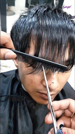 💸✂️ how to layer straight hair men #Spikylayer #hairstyle #straighthair #straighthaircut #ytshorts