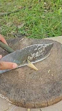 How to make wood sharp | DIY bamboo