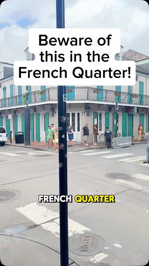 The New Orleans Lifestyle | This broken street in the French Quarter presents an ominous danger 😯 //// If you like my videos I offer fun driving tours around New... | Instagram