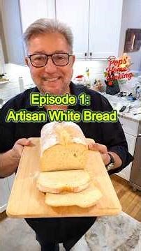 Soft artisan white loaf… dumped, flipped, sliced, buttered, and absolutely delicious 😍