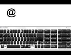 Wie macht man ein "at" auf der Tastatur?