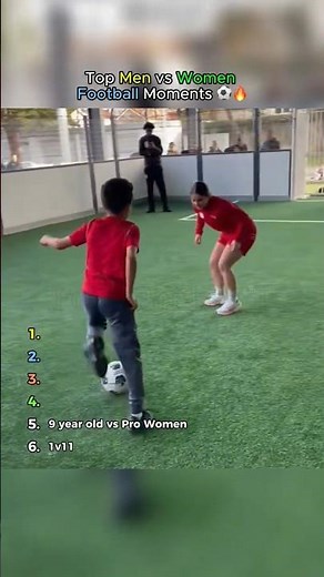 Top Men vs Women Football Moments ⚽🔥