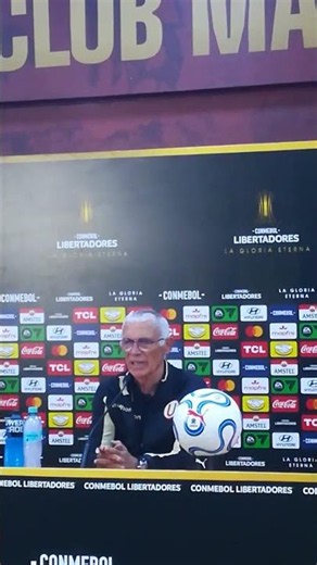 Universitario. DT Cuper en Rueda Prensa tras empate ante Tolima
