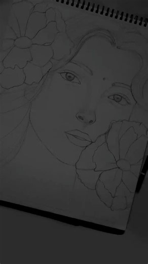 Easy Girl Drawing Outline ✨️ #shorts #drawing #art