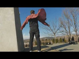 Silk shirt flapping in the wind