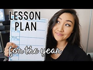 How to Lesson Plan for the School Year