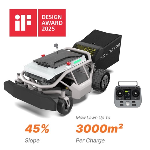 Mowrator S1 2WD 45% Slope Remote Control Lawn Mower with Leaf Shreddin