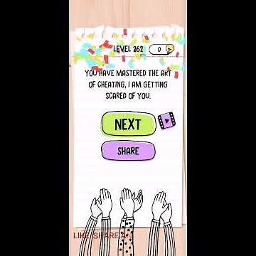 Brain test tricky puzzles level 262 (THE RED CAR MUST WIN) solution or walkthrough