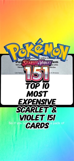 What is happening with 151?!?!? Top 10 Most Expensive Scarlet & Violet 151 Pokémon Cards #pokemon