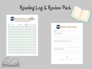 Reading Log and Book Review Printable | Student Reading Tracker