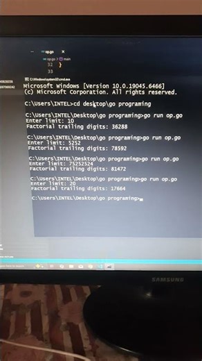 go | Euler project 'factorial trailing digits' | CodeLearning